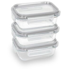 NWT Sedona Kitchen
Rectangular 3-Pack Glass Food Storage Set